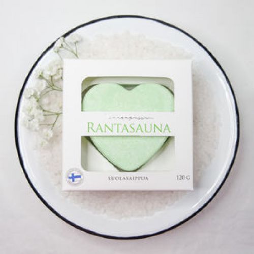 Rantasauna, vihreä saippua,koivunlehtituoksu